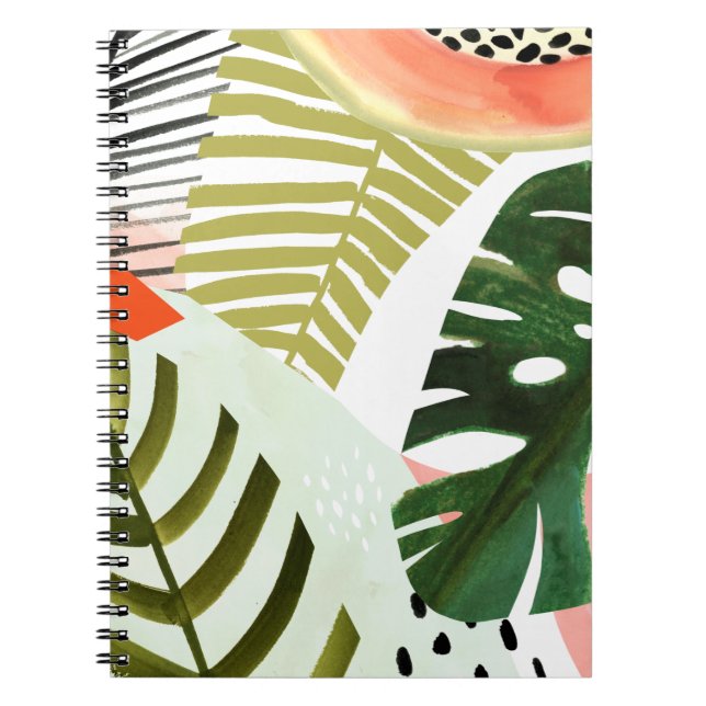 Cuaderno La jungla golpea la vegetación tropical (Frente)