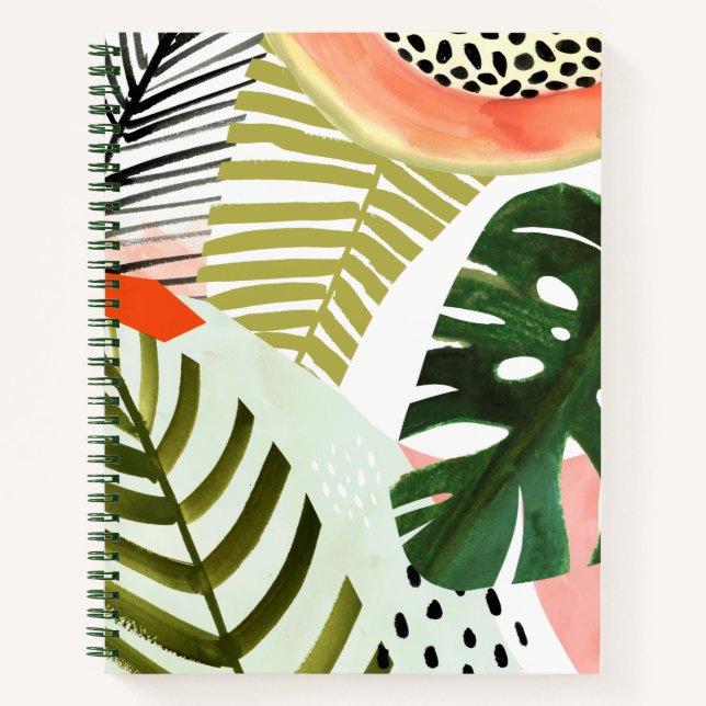 Cuaderno La jungla golpea la vegetación tropical (Anverso)
