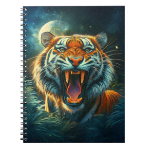 Cuaderno La jungla iluminada por la luna del tigre