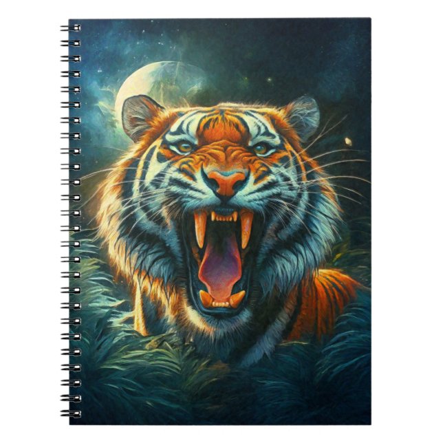 Cuaderno La jungla iluminada por la luna del tigre (Frente)