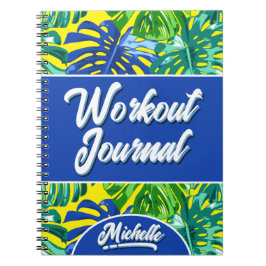 Cuaderno La jungla tropical azul amarilla deja el entrenami