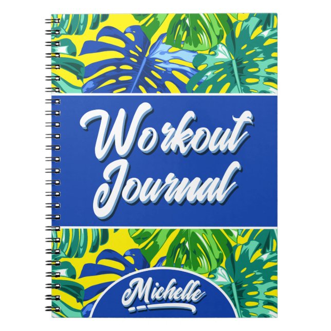 Cuaderno La jungla tropical azul amarilla deja el entrenami (Frente)