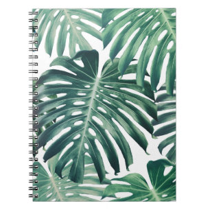 Cuaderno La jungla tropical deja el fondo floral