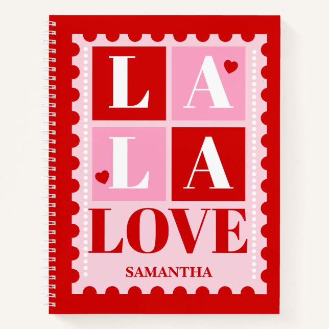 Cuaderno La La Amor Día de San Valentín (Anverso)