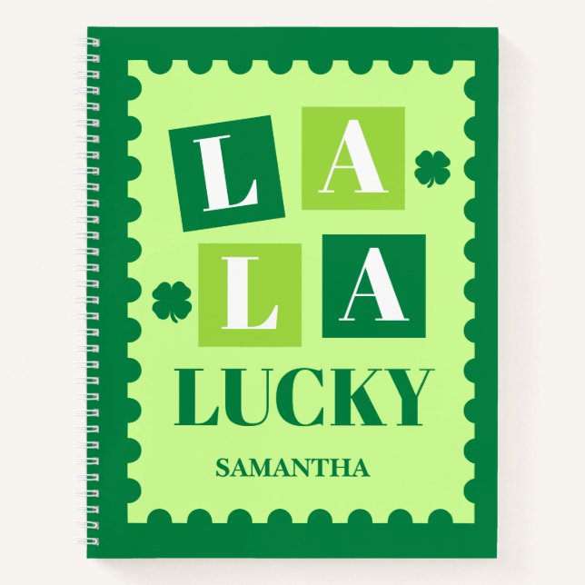 Cuaderno La La Suerte Día de San Patricio (Anverso)