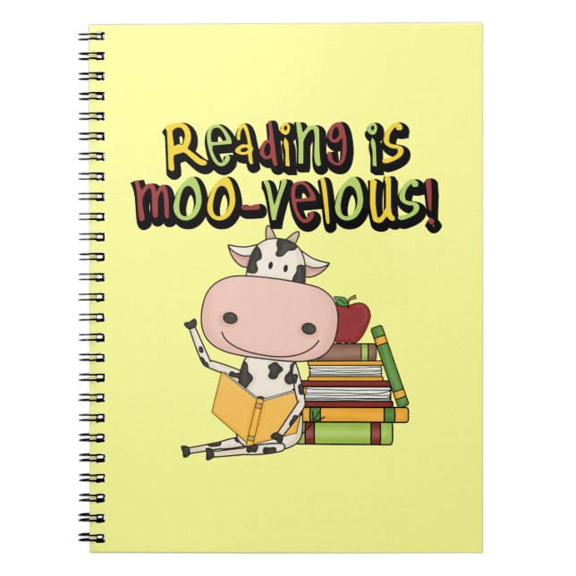 Cuaderno La lectura es MOO-velous (Frente)