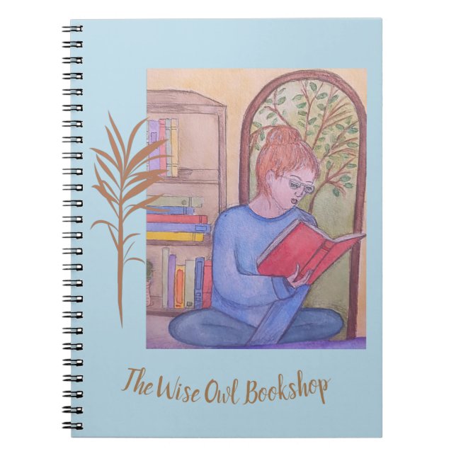 Cuaderno La librería Wise Owl - Portátil (Frente)