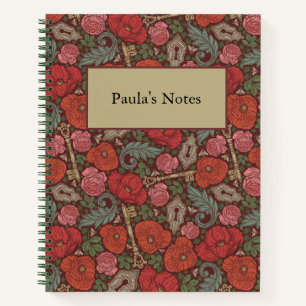 Cuaderno La llave vieja de bloqueo de Steampunk en Victoria