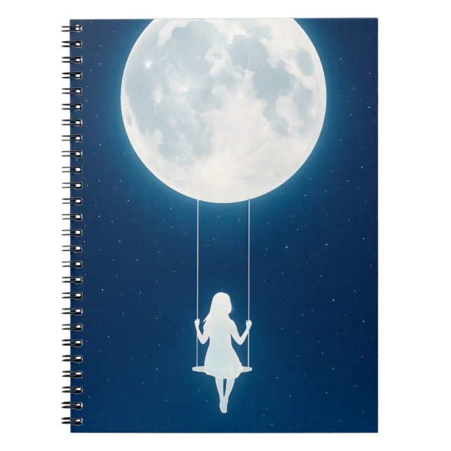 Cuaderno La luna, el columpio y la niña (Frente)