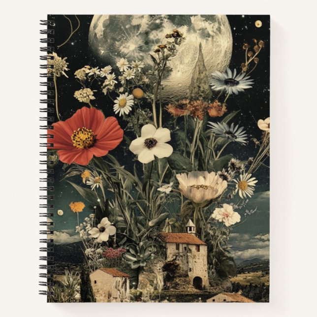 Cuaderno La luna florece por el encanto rústico (Anverso)