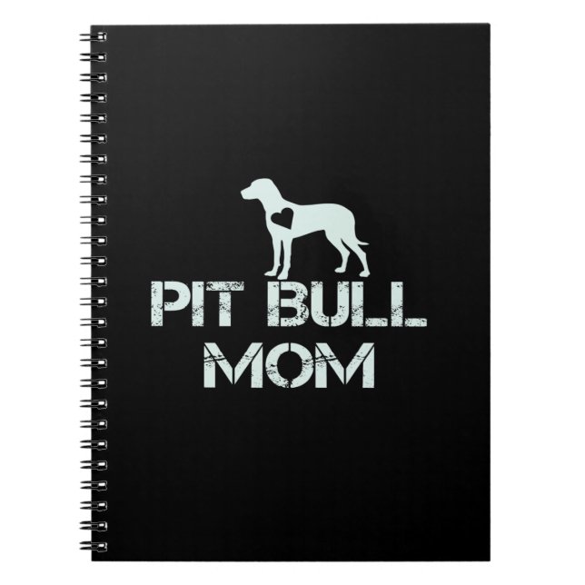 Cuaderno La madre de Pitbull ama tanto a los cachorros (Frente)