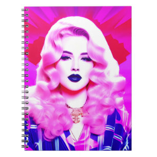 Cuaderno La magia del glamour de un beso azul