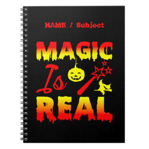 Cuaderno La magia es la verdadera varita de halloween
