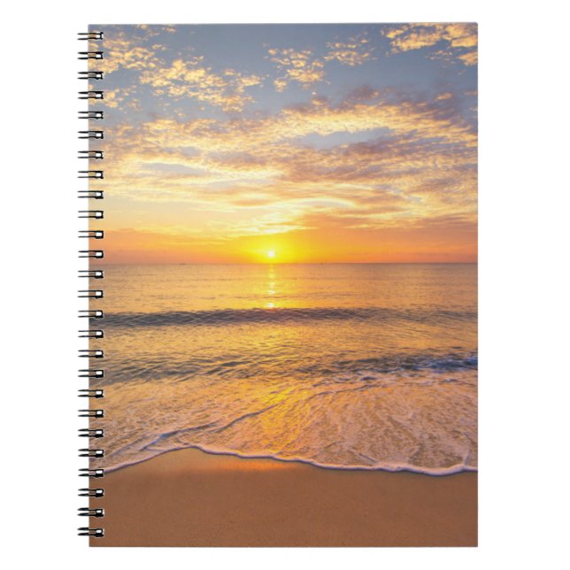Cuaderno La mañana Sun en la playa (Frente)