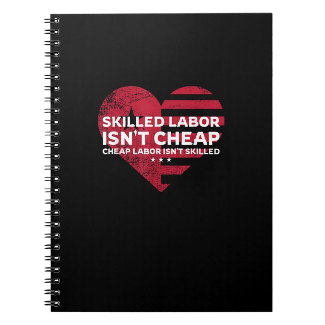 Cuaderno La mano de obra calificada no es mano de obra bara (Frente)