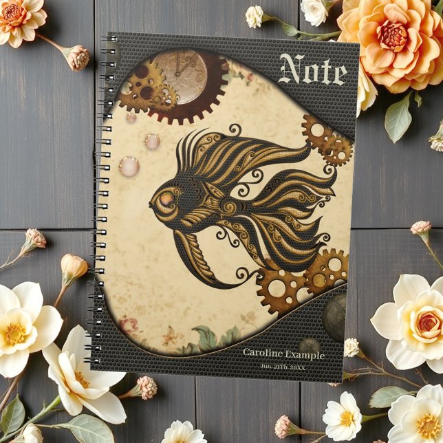 Cuaderno La maravilla mecánica de los peces de vapor del oc (Subido por el creador)