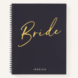 Cuaderno La marina Minimalista de orujo de novias personali