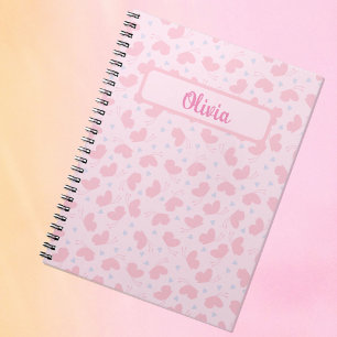 Cuaderno La mariposa que fluye en forma de colirio rosa per
