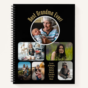 Cuaderno ¡La mejor abuela de todos! Collage de fotos