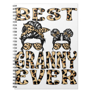Cuaderno La mejor abuela del leopardo tocado el día de la m