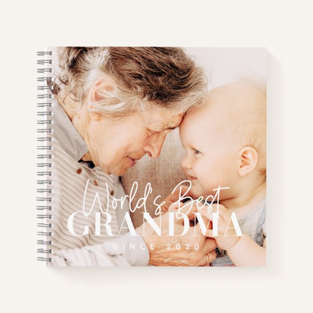Cuaderno La mejor abuela del mundo desde la fotografía de M (Anverso)