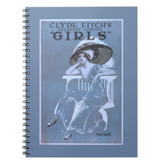 Cuaderno La mejor comedia de Clyde Fitch, el teatro "Chicas (Frente)
