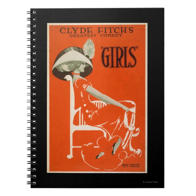 Cuaderno La mejor comedia de Clyde Fitch, el teatro "Chicas (Frente)
