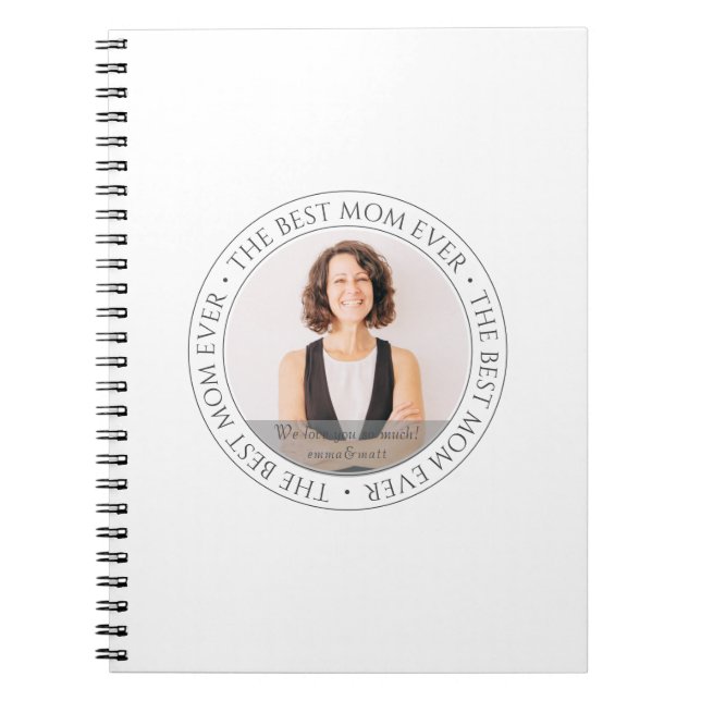 Cuaderno La mejor foto clásica de mamá de todos los tiempos (Frente)