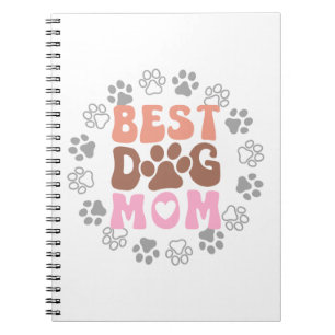 Cuaderno La mejor madre del perro con pinturas