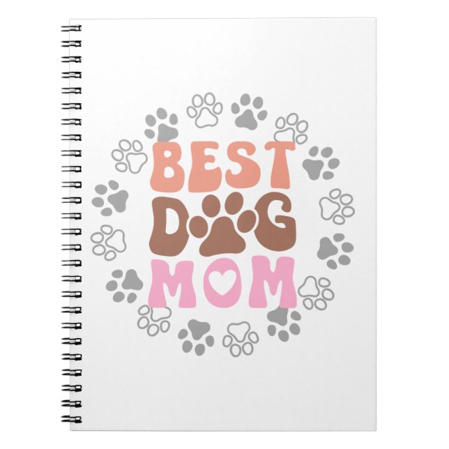 Cuaderno La mejor madre del perro con pinturas (Frente)