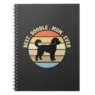 Cuaderno La mejor mamá de Doodle Retro Perro