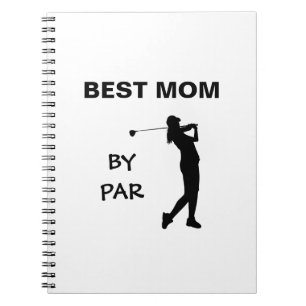 Cuaderno La mejor mamá del día de la madre del golfer Pun