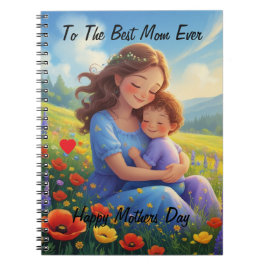 Cuaderno La mejor mamá del estilo Personalizado del día de 
