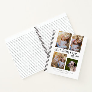 Cuaderno La mejor mamá del mundo 4 fotos cosas lindas dijo 
