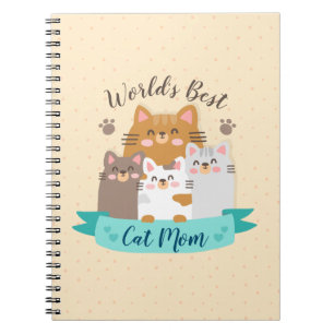 Cuaderno La mejor mamá gata del mundo - gatitos curados