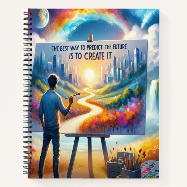 Cuaderno La mejor manera de predecir el futuro (Anverso)