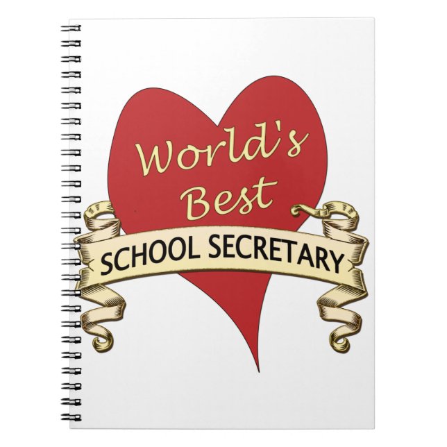 Cuaderno La mejor secretaria de la escuela del mundo (Frente)