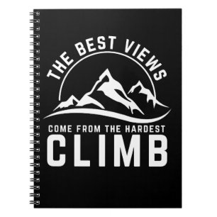 Cuaderno La Mejor Vista Subida Más Difícil Frase Motivacion