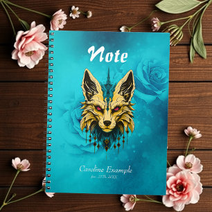Cuaderno La misteriosa cabeza de zorro, noble y misterioso.