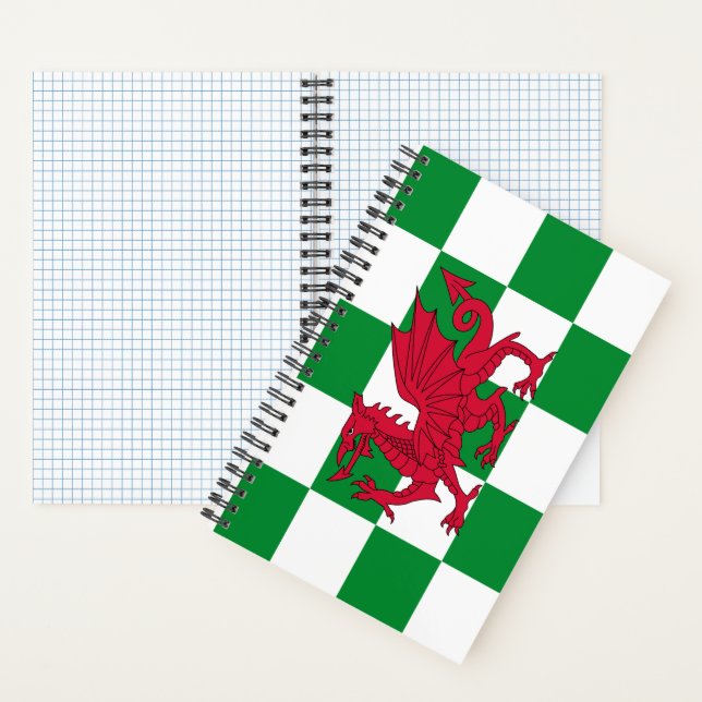 Cuaderno La mística bandera del Dragón Celta Rojo de Gales (Interior)