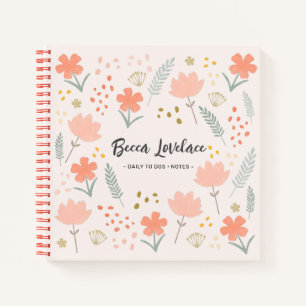 Cuaderno La Moda Boho Fluye Diariamente A Dos Notebook