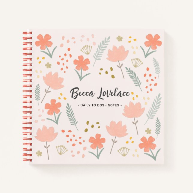 Cuaderno La Moda Boho Fluye Diariamente A Dos Notebook (Anverso)