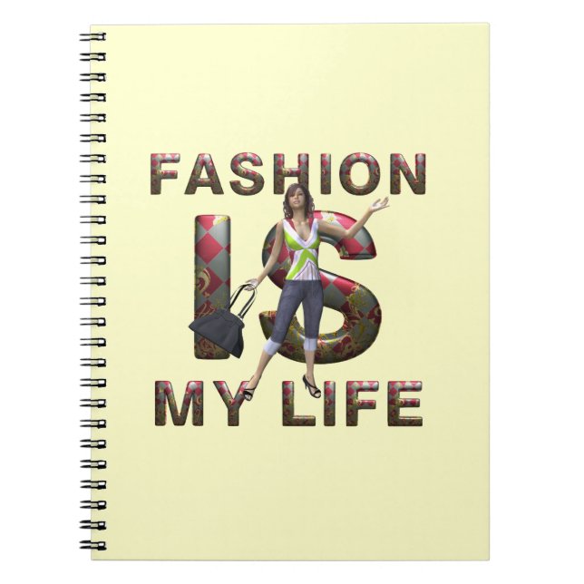 Cuaderno La moda de la CAMISETA es mi vida (Frente)
