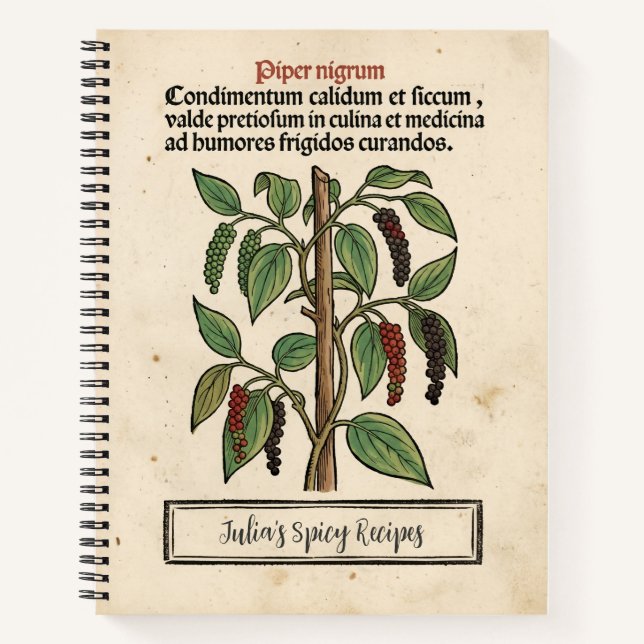 Cuaderno La Mordida del Emperador: Pimienta Negra Medieval (Anverso)