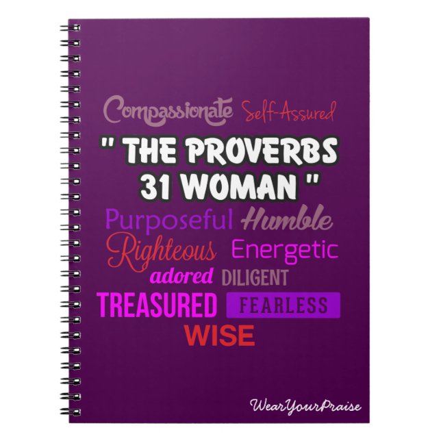 Cuaderno La mujer de los proverbios 31 (Frente)