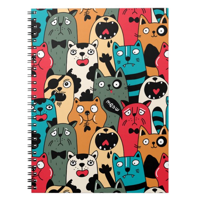 Cuaderno La multitud de gatos (Frente)