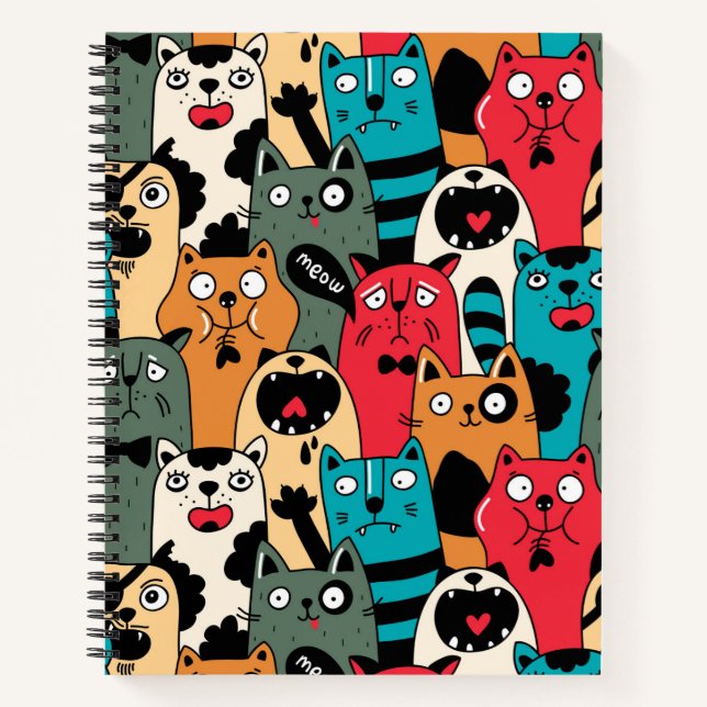 Cuaderno La multitud de gatos (Anverso)