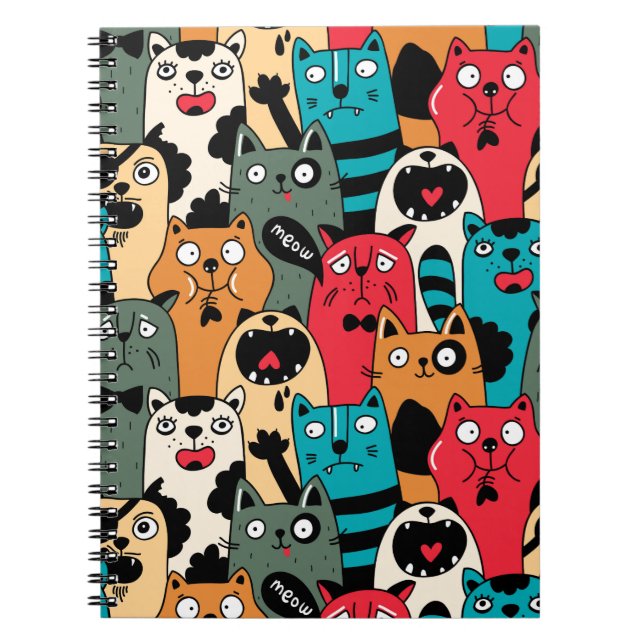Cuaderno La multitud de gatos (Frente)