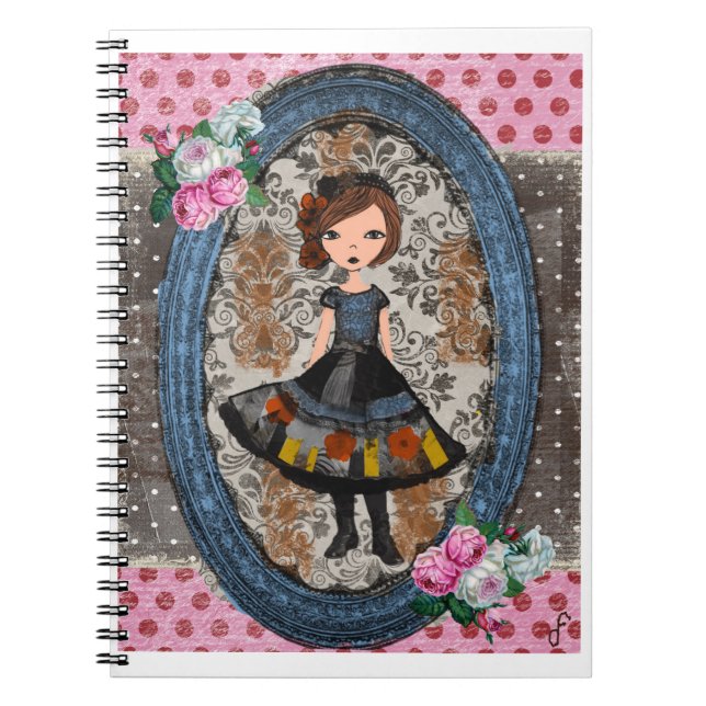 Cuaderno La muñeca de papel violeta: un cuento de ciruela y (Frente)