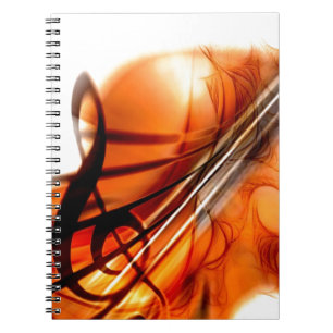 Cuaderno La música ató danza del destino del violín de los